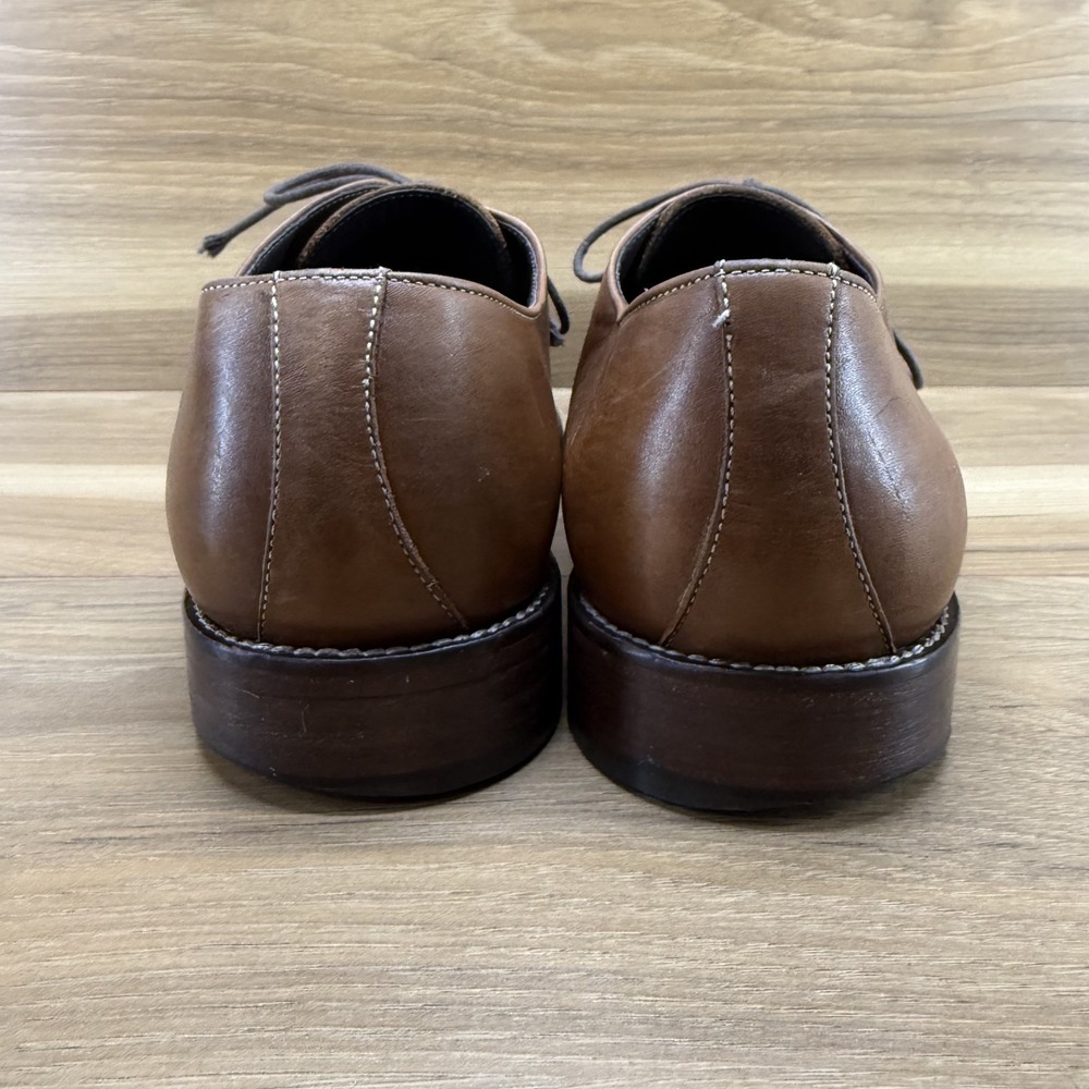 Too Boot New York 9 Adam Derrick Walnut Leather Dress Oxfords - Picture 5 of 12